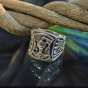 Stainless steel USMC Marine corps ring size 7 to 15 available Gold Available
